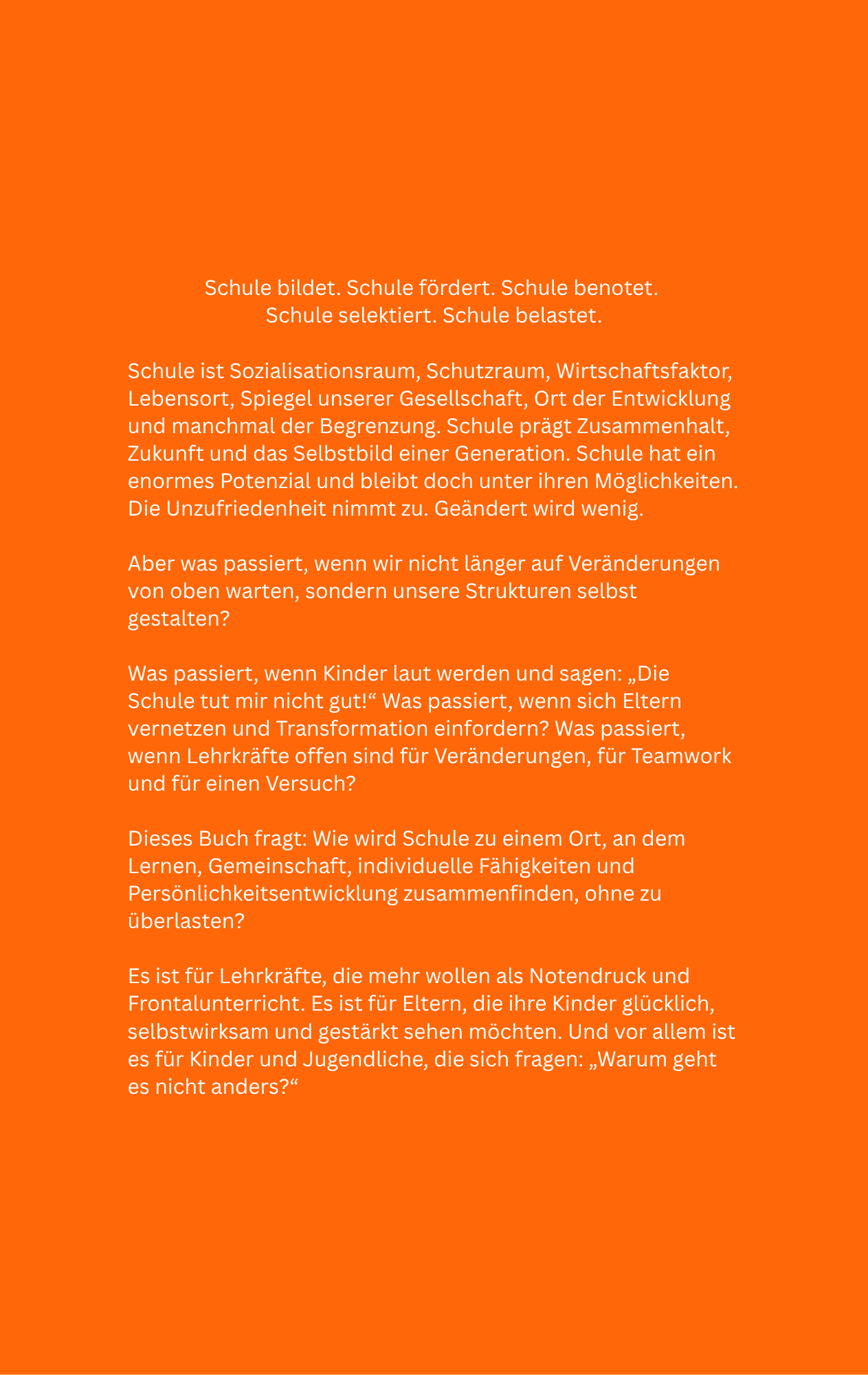 "Mama, ich will die Schule abfackeln!" - Warum wir den Schulwandel jetzt brauchen und wie wir ihn gestalten können. – Bild 2