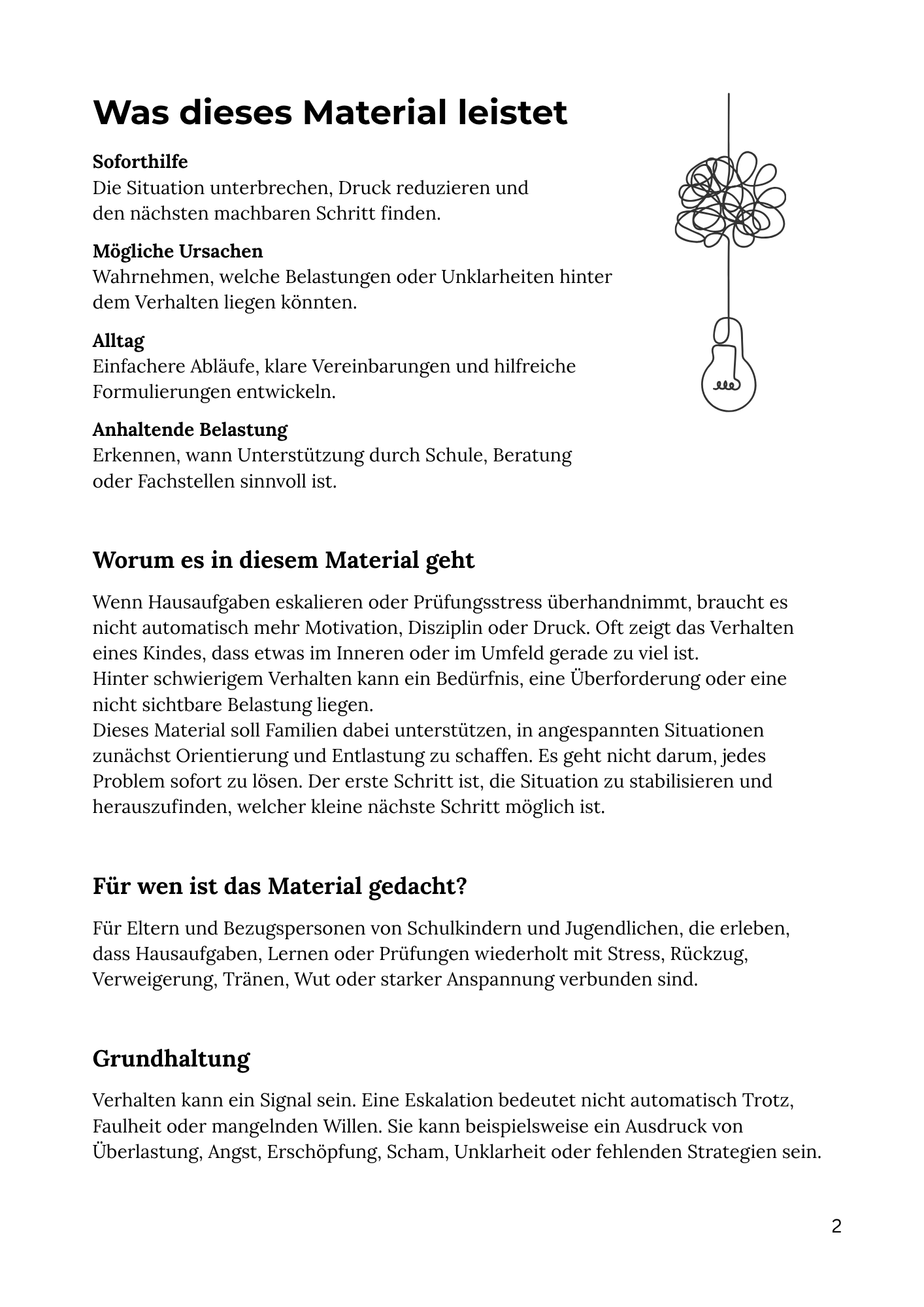 Wenn Schule zu viel wird - Entlastungsstrategien für Eltern und Bezugspersonen – Bild 2